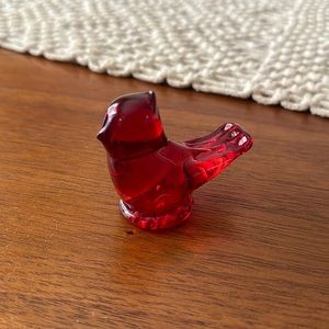 Ron Ray vintage glass cardinal